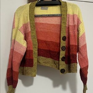 Urban Outfitters Multicolor Striped Cardigan